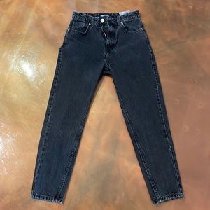 Zara black straight leg jeans